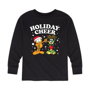 Boys' - Garfield - Feliz Navi Dog Long Sleeve Graphic T-Shirt - 1 of 4