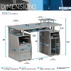 NicBex 47.25 Inch Computer Home Office Desk with 2 Drawers,Keyboard Tray and Open Shelves - 3 of 4