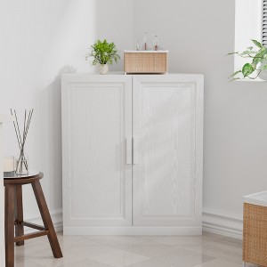 MAYEERTY Modern 2 Doors Utility Storage Cabinets Efficient Storage for Living Room Dining Room Bedroom White - 1 of 4