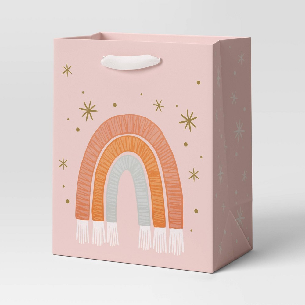 Petite Rainbow Christmas Gift Bag Blush - Wondershop™ pack of 14