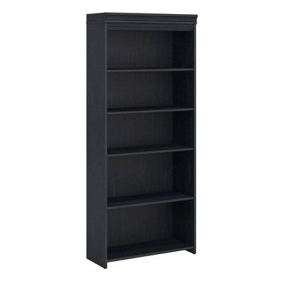 68.94" 5 Shelf Fairview Bookshelf Antique Black - Bush Furniture