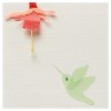 Papyrus Hummingbird And Red Flowers Blank Card - 2 of 3