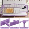 Metal Daybed with Trundle Bed, Twin Size Day Bed with Premium Metal Frame - 3 of 4