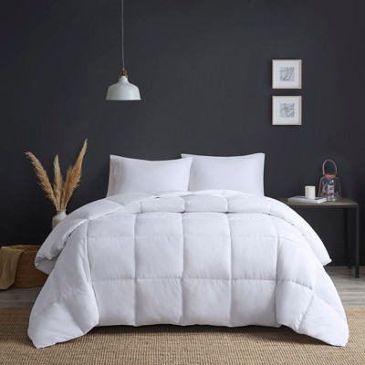 Down Comforter Heavy Warmth Oversized Box Quilted for Winter Down-Proof Microfiber with Goose Feather & Down Fill