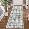 Nasitip Modern Geometric Plaid Area Rugs for Living Room Soft Low Pile Non-Sliping, Machine Washable - 2 of 4