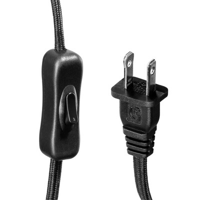 Vintage Elegance 10ft Matte Black Pendant Light Cord Kit
