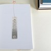 Unique Bargains Christmas Bookmark Stainless Steel Silver Tone 5.12"x1.02" 1 Pcs - 2 of 4