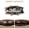 LOVEVOOK Laptop Bag for Women, 15.6 Inch Work Bags for Women, Vintage Leather Laptop Tote Bag - 3 of 3