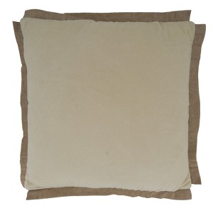 Saro Lifestyle Velvet Flange  Decorative Pillow Cover - 1 of 2