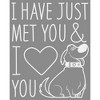 Juniors Womens Up Dug Just Met You Love You Cowl Neck Sweatshirt - 2 of 4