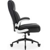 Dsvimoy Task and Office Chair High Back Office Chair with Locking Wheels Ergonomic Design for Executive Office, Black, 30.71"*22.64"*14.17" - 3 of 4