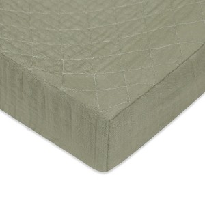 Babyletto Quilted Changing Pad Cover in GOTS Certified Organic Muslin Cotton - 1 of 4