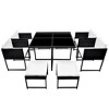vidaXL Outdoor Dining Set Black Powder-coated steel frame 8-seater - 3 of 4