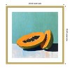 Amanti Art Blue Papaya II by Walker Noble Wood Framed Wall Art Print 25 in. x 25 in. - 4 of 4
