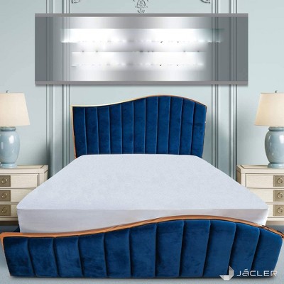 Jacler Premium Waterproof Mattress Protector Hypoallergenic Cotton Terry Surface Vinyl Free