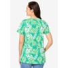 Woman Within Perfect Printed Short-Sleeve V-Neck Tee - 3 of 4