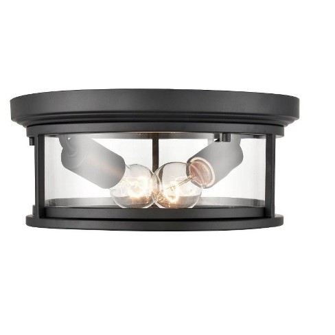 Millennium Lighting Bresley 2 - Light Flush Mount in  Powder Coat Black - image 1 of 4