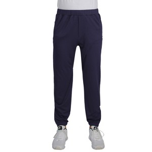 Blue Ice Men's Moisture Wicking Performance Jogger With Reflective Trim Ankle Zippers - 1 of 4