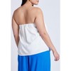 ELOQUII Women's Plus Size Embroidered Column Top - 3 of 4
