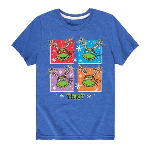 Boys' - Teenage Mutant Ninja Turtles - Reindeer Turtles Short Sleeve Graphic T-Shirt - 1 of 4