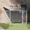 vidaXL Dog Cage Grey Galvanized Steel 6.6 x 6.6 x 6.6 ft Durable - 4 of 4