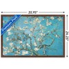 Trends International Almond Branches In Bloom by Vincent van Gogh Framed Wall Poster Prints - 3 of 4