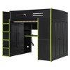 Whisen Full Size Wood Loft Bed with Desk - 4 of 4