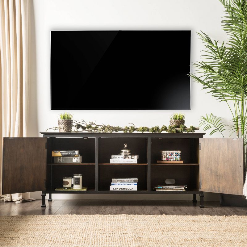 Kelson Multi Storage TV Stand for TVs up to 60&#34; Medium Weathered Oak - HOMES: Inside + Out, 5 of 13