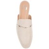 Journee Collection Womens Ameena Slip On Square Toe Mules Flats Beige 6