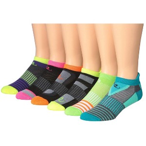 JAMES FIALLO Men's 6-Pairs Running & Athletic Electric Daze Pack Patterned Performance Low Cut Socks - 1 of 1