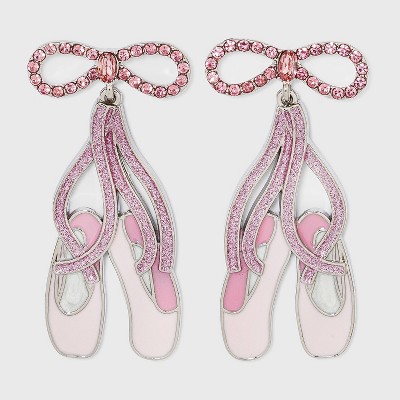 SUGARFIX by BaubleBar Ballet Slippers Drop Earrings - Pink