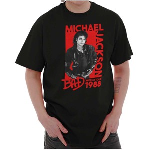 Michael Jackson Bad World Your 1988 Graphic T Shirt Men or Women Brisco Brands - 1 of 4