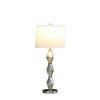 29.5" Emil Modern Geometric Glass Table Lamp Brushed Silver - Ore International: Cone Shade, UL Listed, E26 - 2 of 4