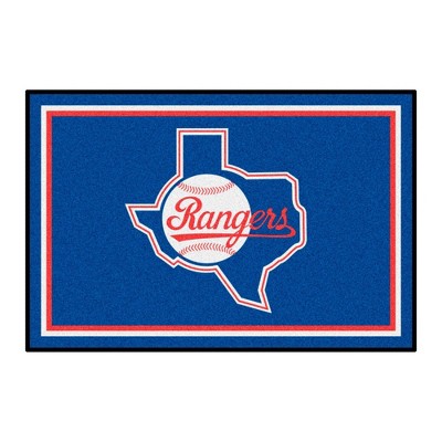 MLB Texas Rangers 4'x6' 1984 Retro Collection Plush Area Rug