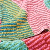 Storied Home Soft Woven Reclaimed Cotton Blend Throw with Stripes and Fringe, Multicolor - 3 of 4