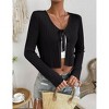 BLUEMING Summer Cardigan Sweaters for Women Cropped Lightweight Front Tie Cardigan with Eyelet Knit Rib Texture Caridigan - 4 of 4