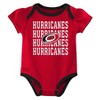 NHL Carolina Hurricanes Infant Girls' 3pk Bodysuits - 3 of 4