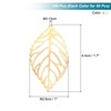 Unique Bargains Metal Hollow Tree Leaves Decoration Crafts Light Pendant Gold 50 Pcs and Silver 50 Pcs - 2 of 4