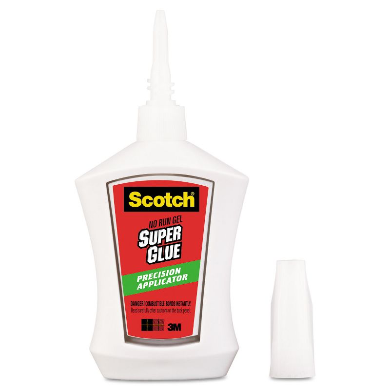 Scotch Super Glue Gel Precision Applicator 0.14 oz AD125, 3 of 10