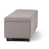 NicBex 47.6" Storage Bench Rectangle Ottoman with Storage Linen Nail Head Trim Bench for Bedroom, Entryway - 2 of 4