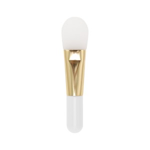 Unique Bargains Short Handle Facial Mask Brush Gold Tone 1 Pc - 1 of 4