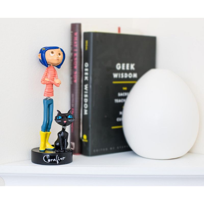 Surreal Entertainment Coraline with Cat PVC Bobble Figure | 6.5 Inches Tall, 5 of 8