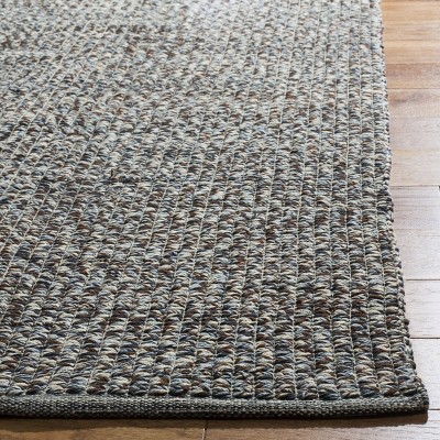 Montauk Blue and Multicolor Handwoven Wool and Cotton Area Rug