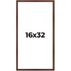 PosterPalooza | Panoramic Classic Modern Brown Frame - UV Acrylic, Foam Board Backing, Hanging Hardware - 2 of 4