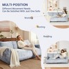 Hooseng 65" Faux Fur Loveseat Sofa, Oversized Lounge Couch for Adults, Fluffy Lazy Sofa with Memory Foam Filler, Big Comfy for Living Room, Bedroom - 4 of 4