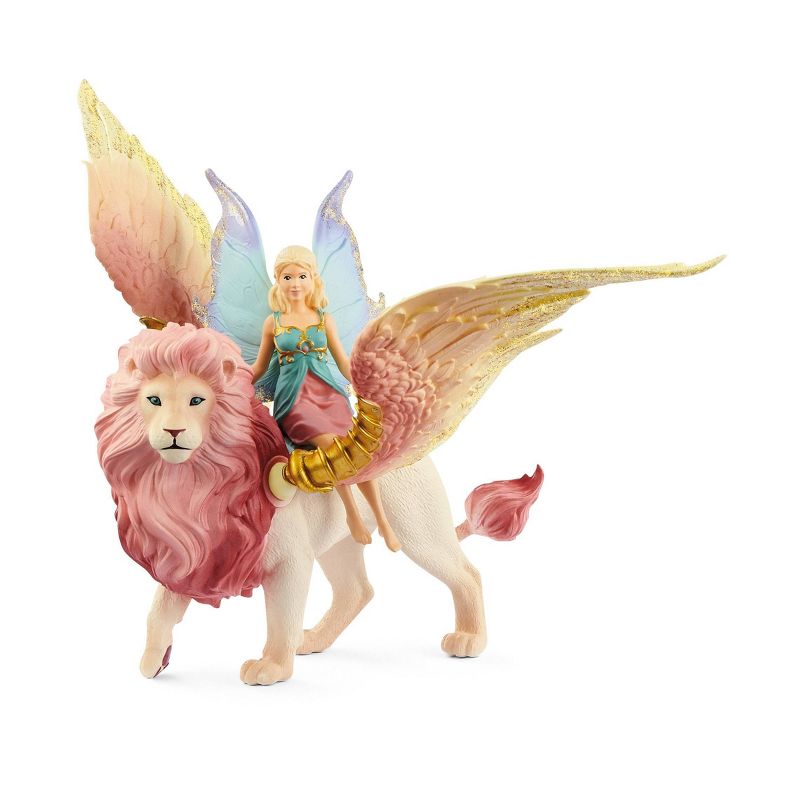 Schleich Fairy in Flight on Winged Lion Animal Figure, 1 of 7