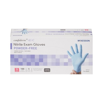 Mckesson Confiderm 4.5c Disposable Nitrile Exam Glove Standard Cuff