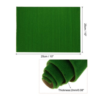 10-Piece Realistic Green Artificial Grass Mat Set
