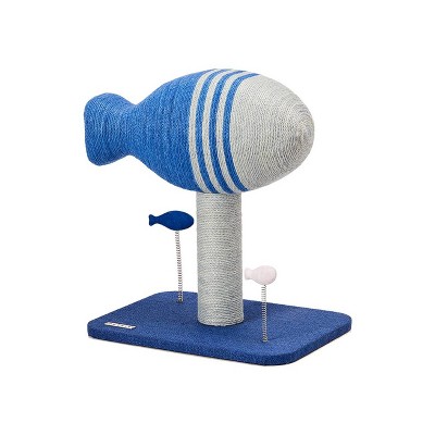 PETKIT Flying Fish Cat Scratcher - White/Blue