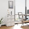 Mlezan Drawer File Cabinet: Metal, Lockable, Narrow Design for Under-Desk Storage. Fits A4/F4/Letter/Legal Files, BLack Finish, Assembly Required. - 2 of 4